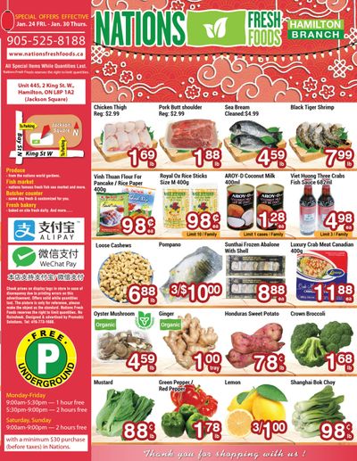 Nations Fresh Foods (Hamilton) Flyer January 24 to 30