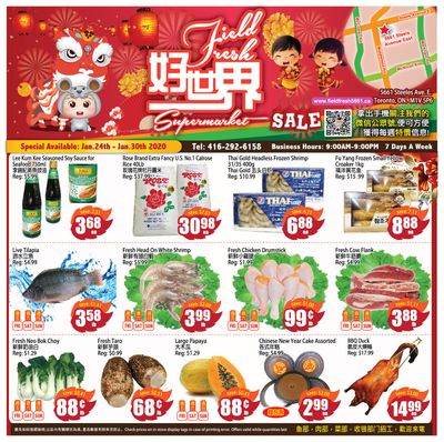 Field Fresh Supermarket Flyer January 24 to 30
