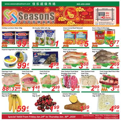Seasons Food Mart (Brampton) Flyer January 24 to 30