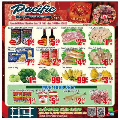 Pacific Fresh Food Market (North York) Flyer January 24 to 30