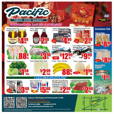 Pacific Fresh Food Market (Pickering) Flyer January 24 to 30