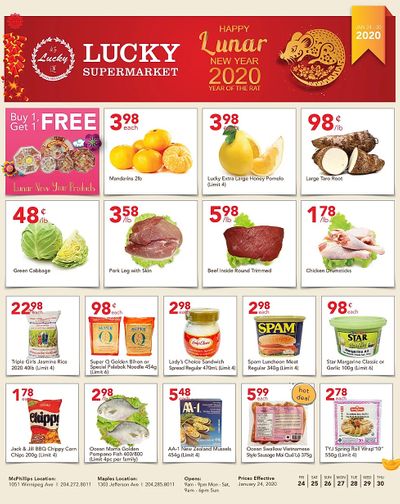 Lucky Supermarket (Winnipeg) Flyer January 24 to 30