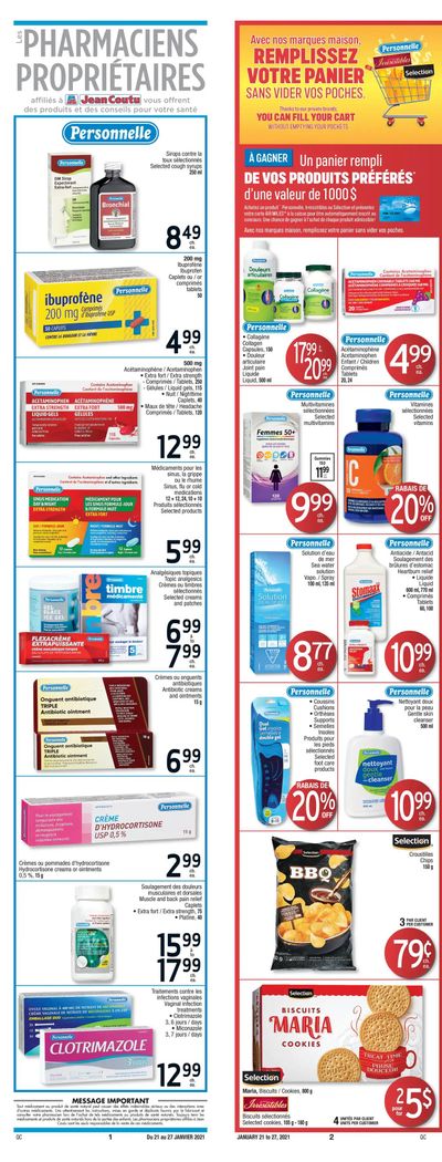 Jean Coutu (QC) Flyer January 21 to 27
