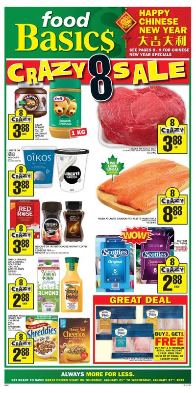 Food Basics Flyer January 21 to 27