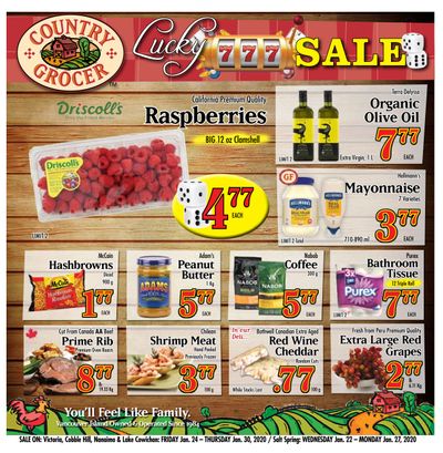 Country Grocer Flyer January 24 to 30