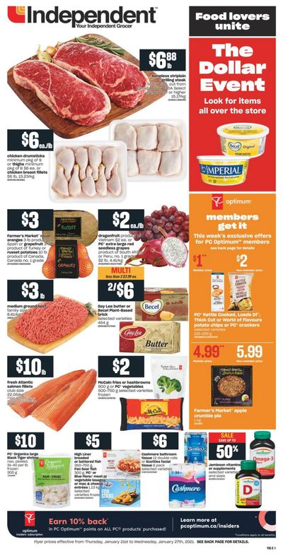 Independent Grocer (ON) Flyer January 21 to 27