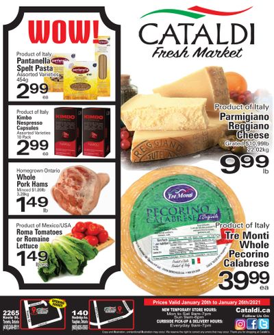 Cataldi Fresh Market Flyer January 20 to 26