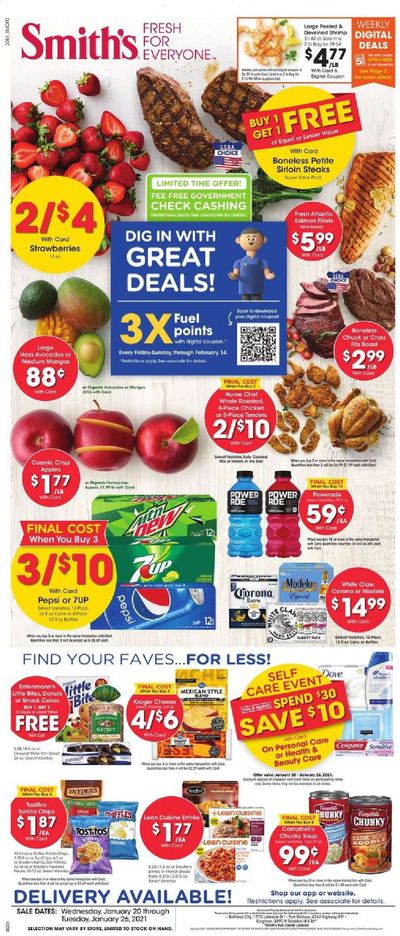 Smith's (AZ, ID, MT, NM, NV, UT, WY) Weekly Ad Flyer January 20 to January 26