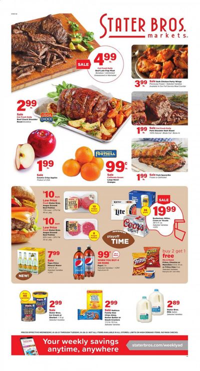 Stater Bros. Weekly Ad Flyer January 20 to January 26