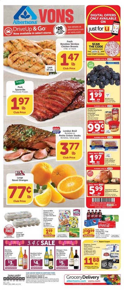 Albertsons Weekly Ad Flyer January 20 to January 26