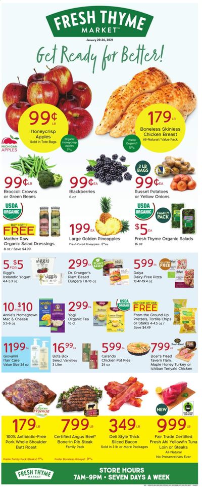 Fresh Thyme Weekly Ad Flyer January 20 to January 26