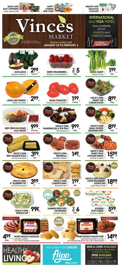 Vince's Market Flyer January 24 to February 6