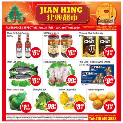 Jian Hing Supermarket (North York) Flyer January 24 to 30
