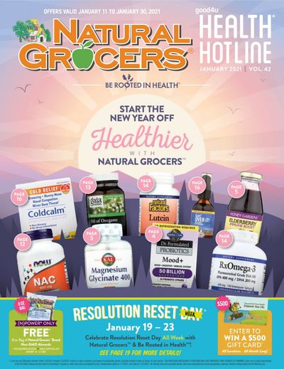 Natural Grocers Weekly Ad Flyer January 11 to January 30