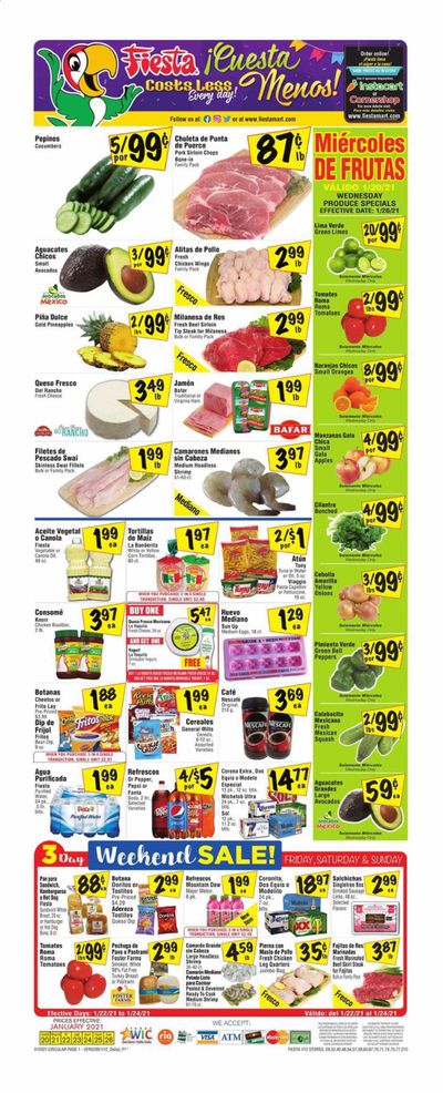 Fiesta Mart (TX) Weekly Ad Flyer January 20 to January 26