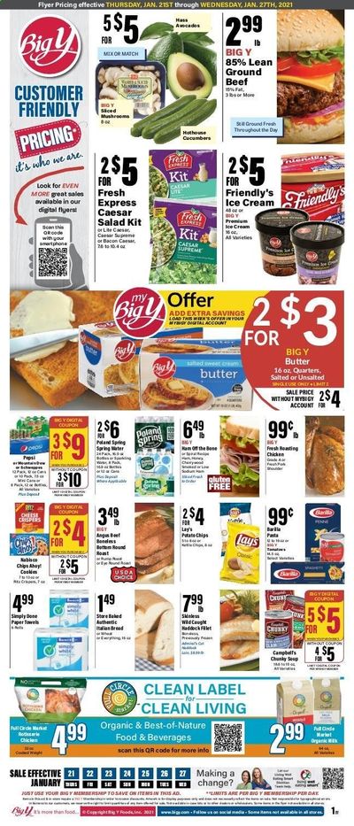 Big Y (MA) Weekly Ad Flyer January 21 to January 27