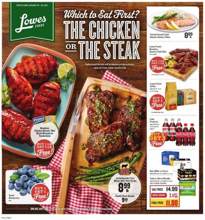 Lowes Foods Weekly Ad Flyer January 20 to January 26