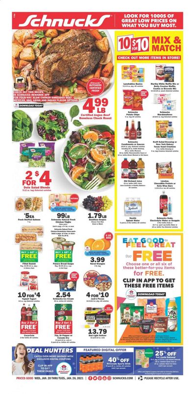 Schnucks (IA, IL, IN, MO, WI) Weekly Ad Flyer January 20 to January 26
