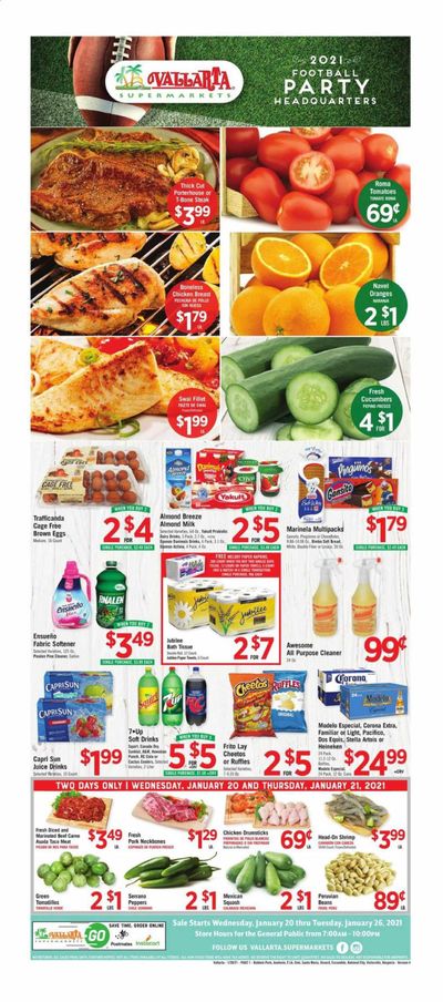 Vallarta (CA) Weekly Ad Flyer January 20 to January 26