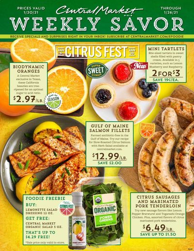 Central Market (TX) Weekly Ad Flyer January 20 to January 26
