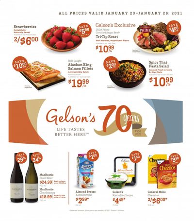 Gelson's Weekly Ad Flyer January 20 to January 26
