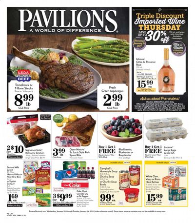 Pavilions (CA) Weekly Ad Flyer January 20 to January 26