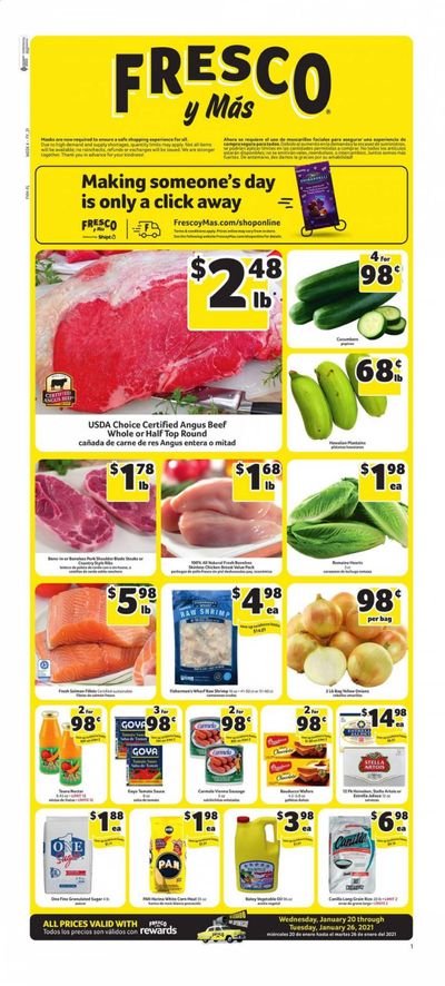 Fresco y Más Weekly Ad Flyer January 20 to January 26