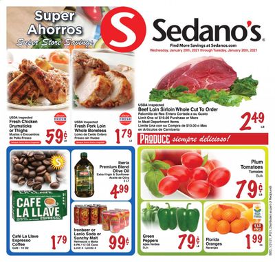 Sedano's (FL) Weekly Ad Flyer January 20 to January 26