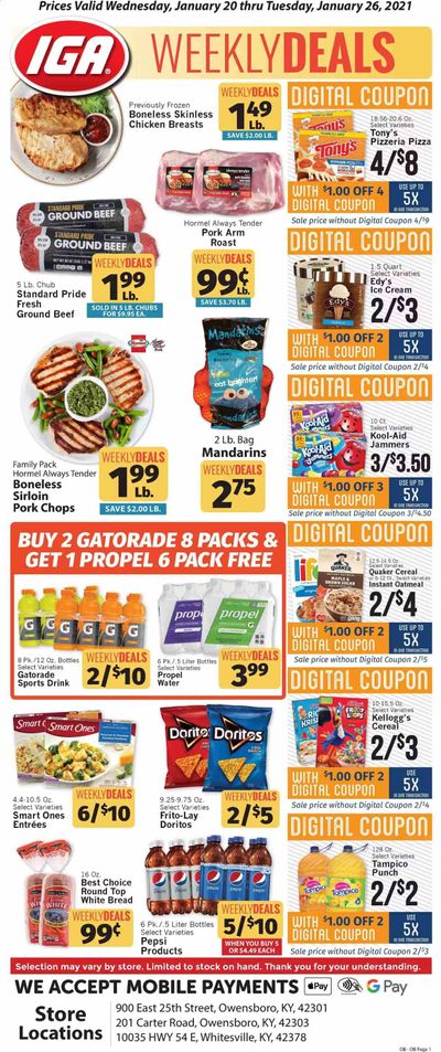 IGA Weekly Ad Flyer January 20 to January 26