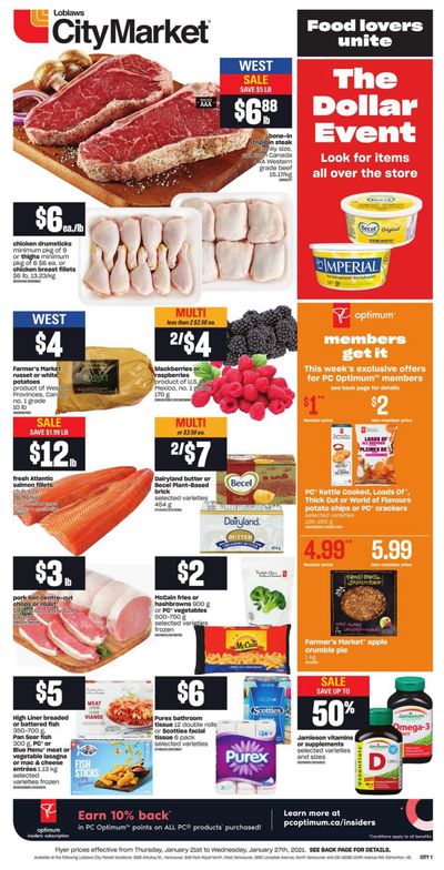 Loblaws City Market (West) Flyer January 21 to 27