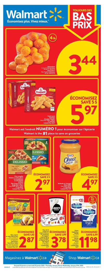 Walmart (QC) Flyer January 21 to 27 Walmart (QC) Flyer January 21 to 27