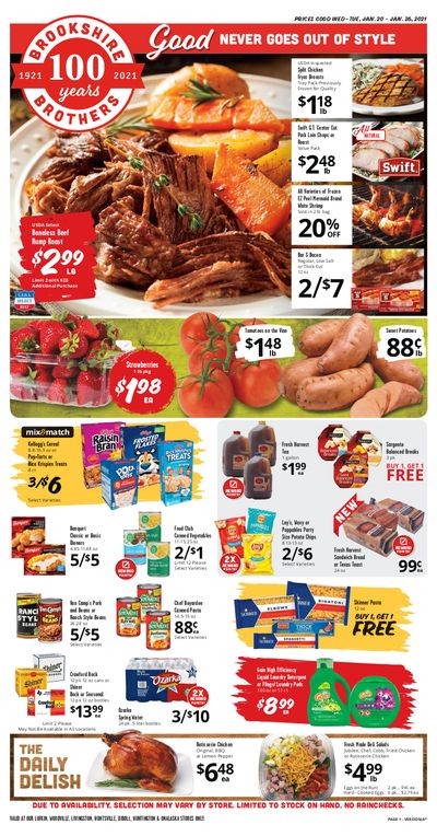Brookshire Brothers Weekly Ad Flyer January 20 to January 26, 2021