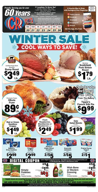 C&R Market Weekly Ad Flyer January 20 to January 26, 2021