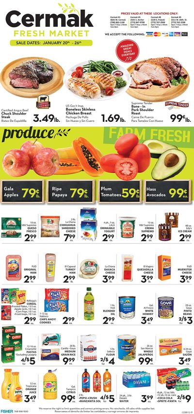 Cermak Fresh Market (IL) Weekly Ad Flyer January 20 to January 26, 2021