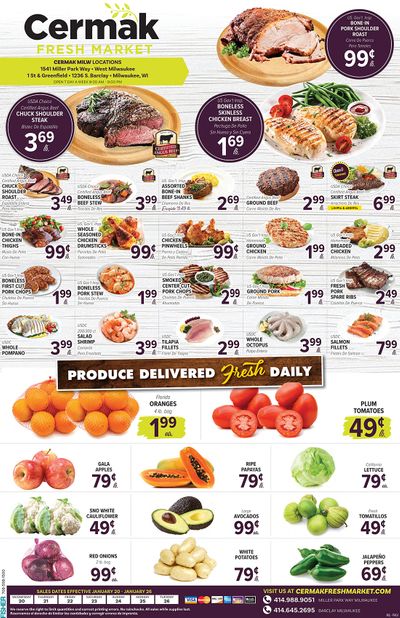 Cermak Fresh Market (WI) Weekly Ad Flyer January 20 to January 26, 2021