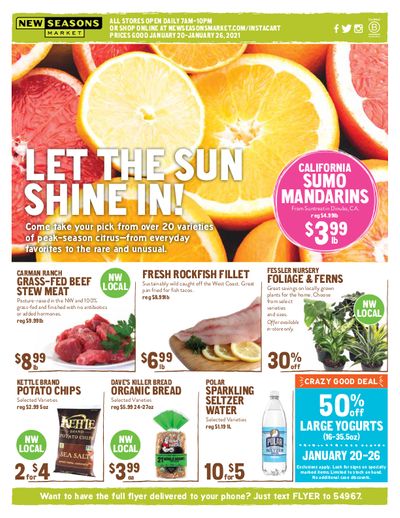 New Seasons Market (OR) Weekly Ad Flyer January 20 to January 26, 2021