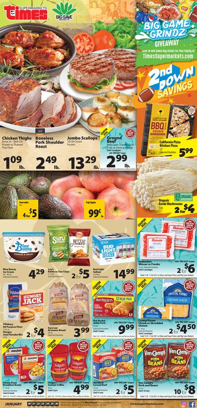 Times Supermarkets Weekly Ad Flyer January 20 to January 26, 2021