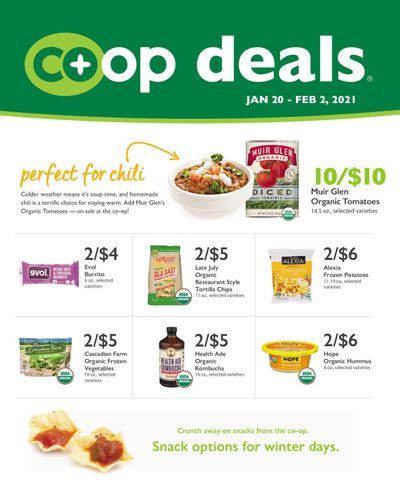 Wheatsville Food Coop Bieekly Ad Flyer January 20 to February 2, 2021
