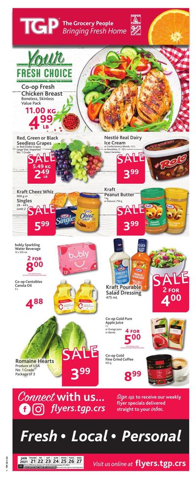 TGP The Grocery People Flyer January 21 to 27