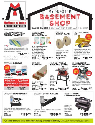 McMunn & Yates Building Supplies Flyer January 21 to February 3