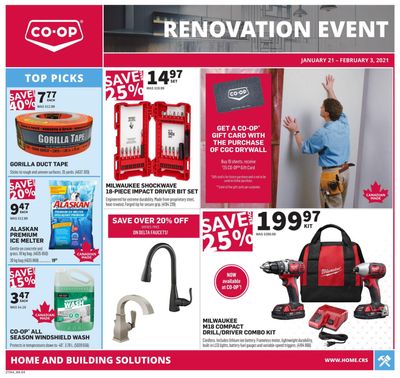 Co-op (West) Home Centre Flyer January 21 to February 3