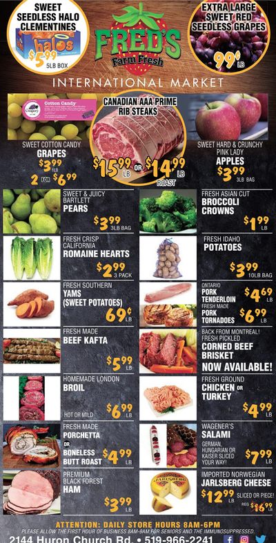 Fred's Farm Fresh Flyer January 20 to 26