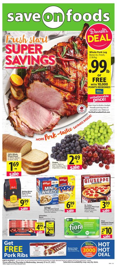 Save on Foods (AB) Flyer January 21 to 27