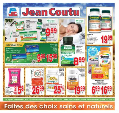 Jean Coutu (QC) Flyer October 3 to 16