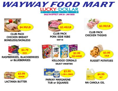 WayWay Food Mart Flyer January 24 to 30