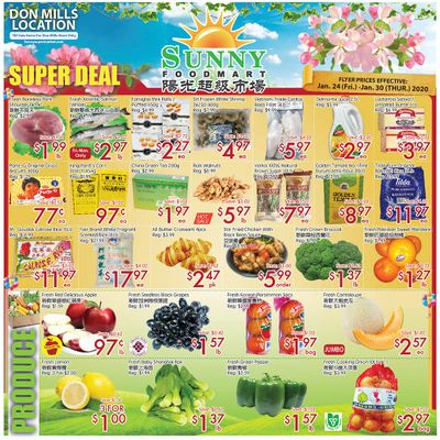 Sunny Foodmart (Don Mills) Flyer January 24 to 30