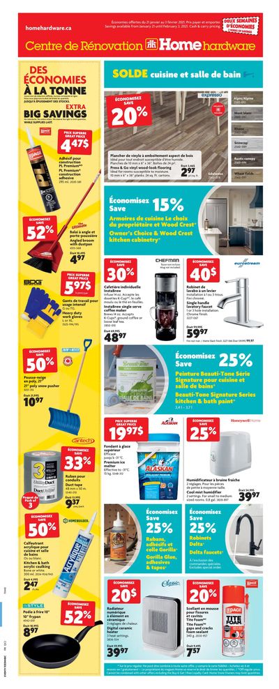 Home Hardware Building Centre (QC) Flyer January 21 to February 3