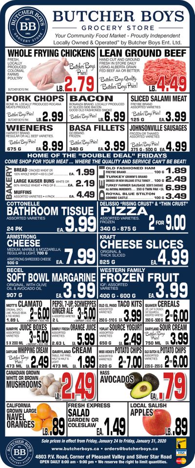 Butcher Boys Grocery Store Flyer January 24 to 31