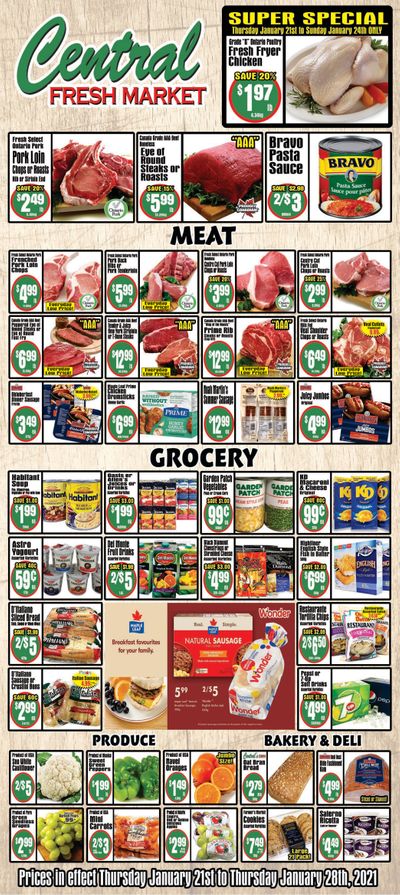 Central Fresh Market Flyer January 21 to 28