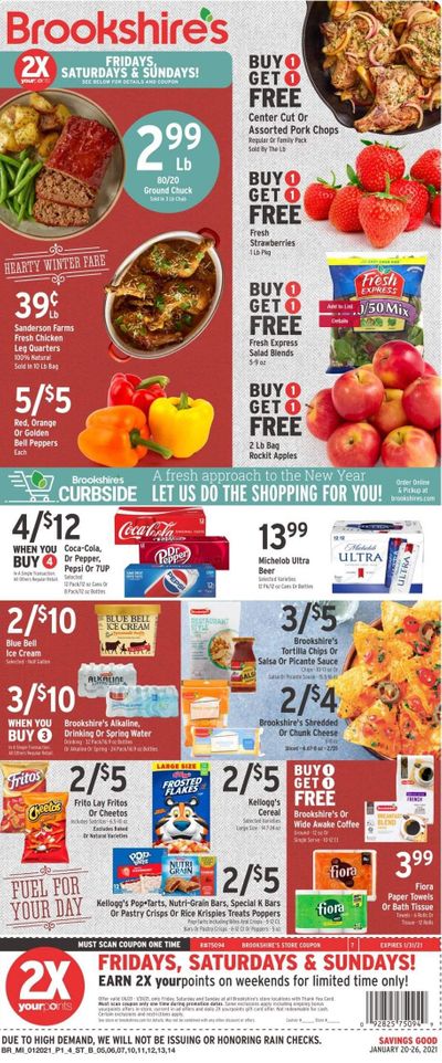 Brookshires Weekly Ad Flyer January 20 to January 26